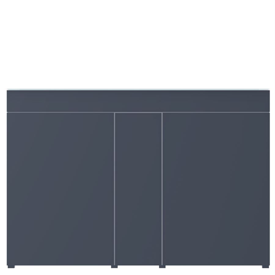 Aqua Style Skříňka pod akvárium 120 x 50 cm Grafit složená Větší otvor pro hadice nezapom