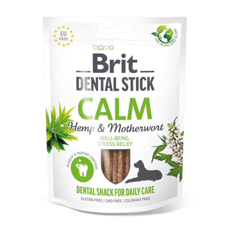 Brit Dental Stick Calm with Hemp and Motherwort 7 pcs 251 g