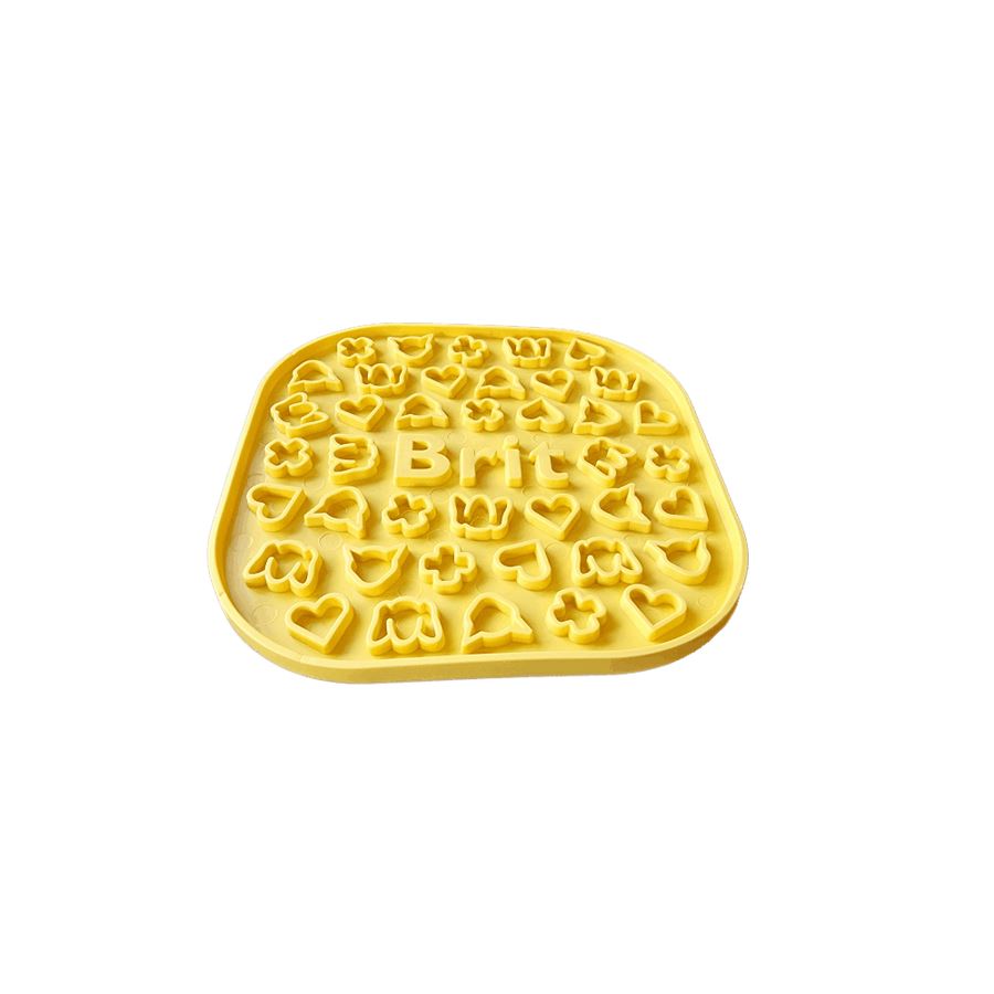 Brit Lick Mat - Yellow Žlutá