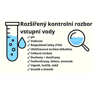 Test vody rozšířený rozbor
