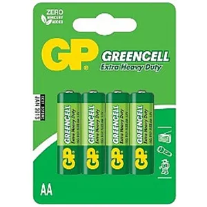 Baterie GP AA Greencell 1,5 V 4 Ks