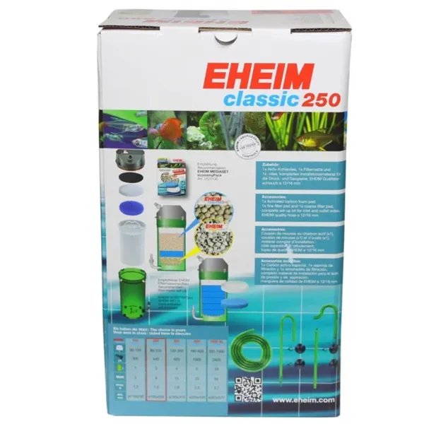 EHEIM Vnější filtr Classic 250 (2213) + náplně MEDIA BIO