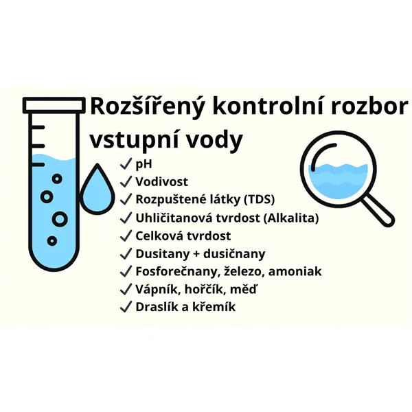Test vody rozšířený rozbor