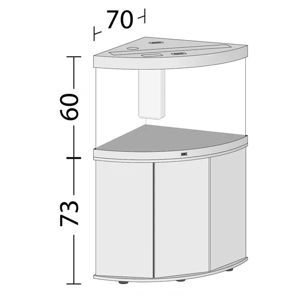 Akvárium Juwel Trigon 190 LED dub