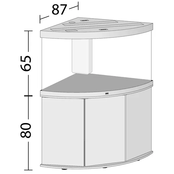 Akvárium Juwel Trigon 350 LED dub