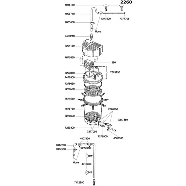 EHEIM TĚSNĚNÍ POD HLAVU PRO 2250, 2260 (7276650)