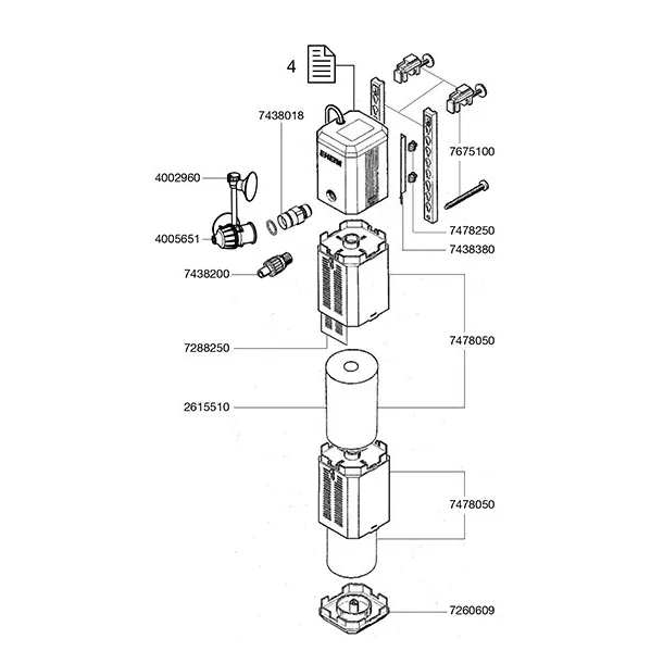 EHEIM Závitový konektor G3/8 pro universal 300/600/1200 a PowerLine Xl