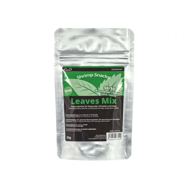 GlasGarten – Shrimp Snacks Leaves Mix 30 g