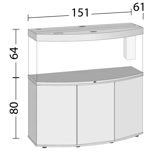 Akvárium Juwel Vision 450 LED dub