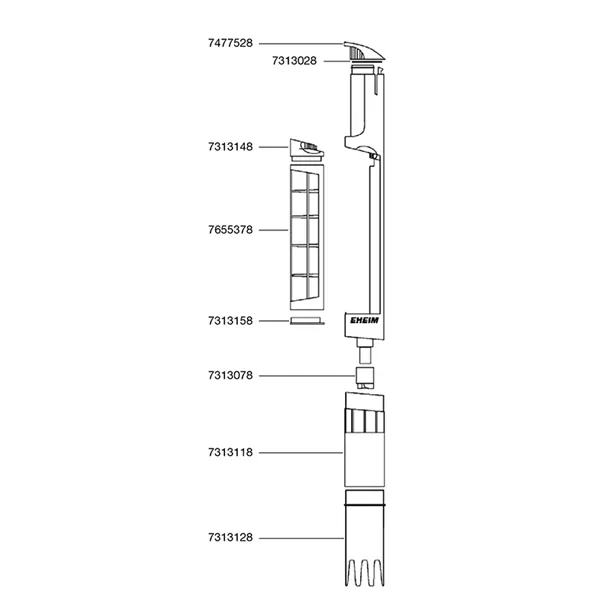 EHEIM krytka na sítku pro odkalovač (7313158)
