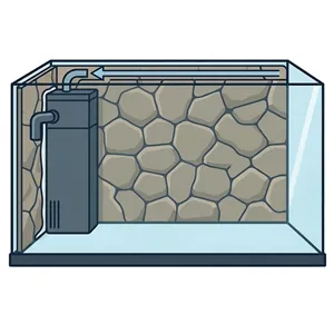 Přelepení filtrace Juwel do levého rohu