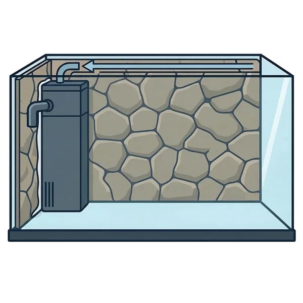 Přelepení filtrace Juwel do levého rohu