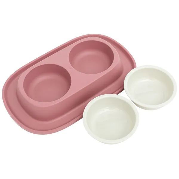 Miska Comfy Smart Clean 230+230 ml Pink