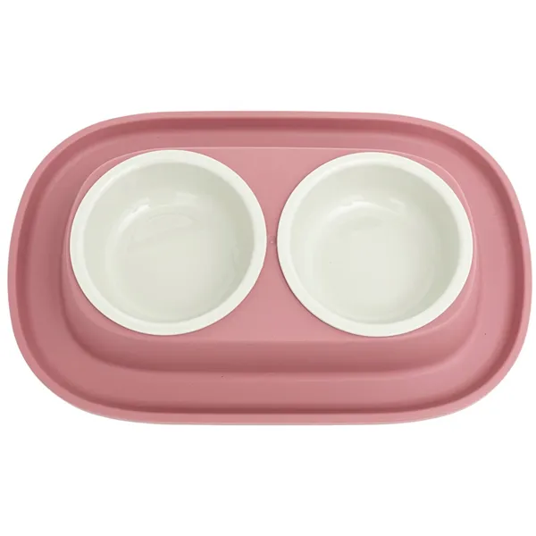 Miska Comfy Smart Clean 230+230 ml Pink