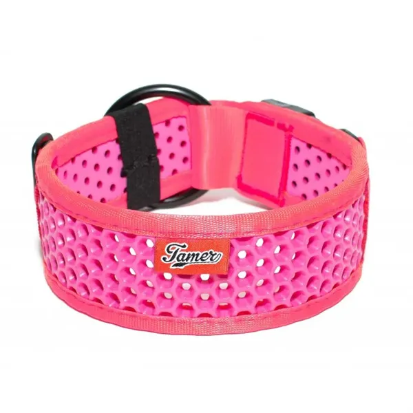 Tamer obojek Softy růžový - šířka 4,3 cm, obvod krku 50-56 cm