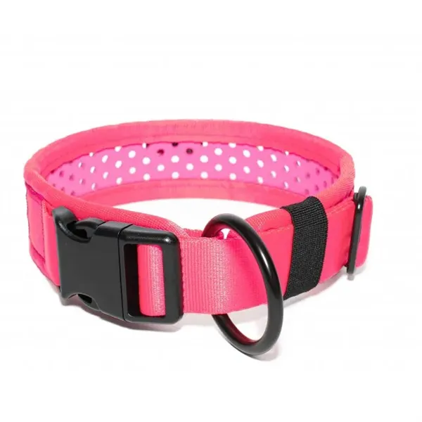 Tamer obojek Softy růžový - šířka 4,3 cm, obvod krku 50-56 cm
