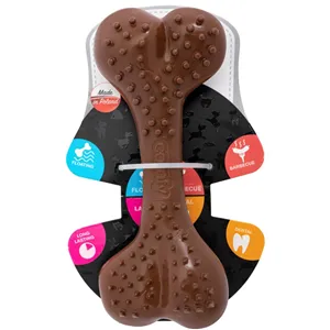 Comfy hračka zubní kost barbecue 16,5 cm hnědá Comfy hračka zubní kost barbecue 16,5 cm hnědá