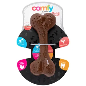 Comfy hračka zubní kost barbecue 12,5 cm hnědá Comfy hračka zubní kost barbecue 12,5 cm hnědá