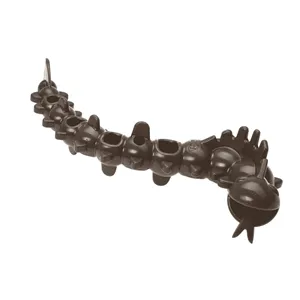 Ecomfy hračka zubní snacky worm 8 cm olivový Ecomfy hračka zubní snacky worm 8 cm olivový