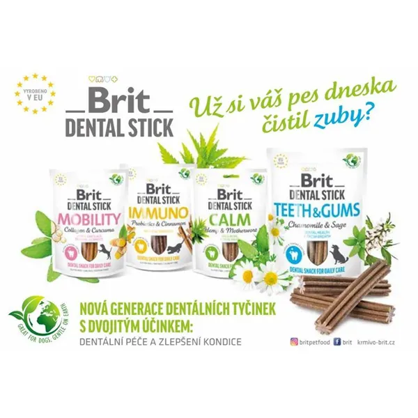 Brit Dental Stick Immuno with Probiotics & Cinnamon 7 pcs 251 g 