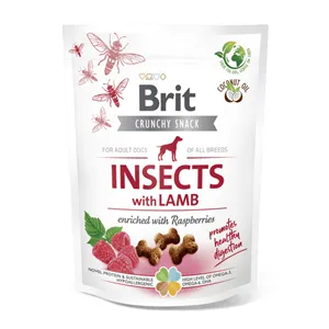 Brit Care Dog Crunchy Cracker Insects with Lamb enriched with Raspberries 200 g Brit Care Dog Crunchy Cracker Insects with Lamb enriched with Raspberries 200 g