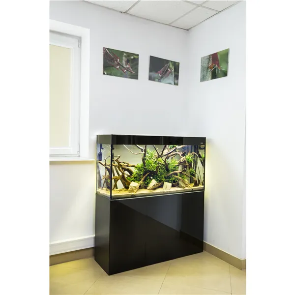 Skřínka AQUAEL pod akvária GLOSSY 120 černá - SMONTOVANÁ