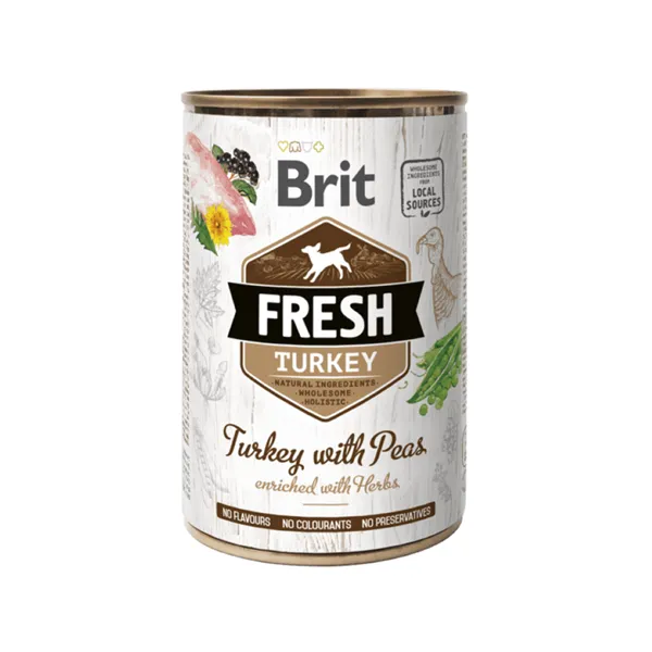 Brit Fresh Turkey with Peas 400 g 