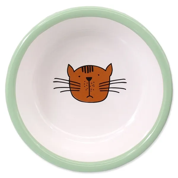 Magic Cat Miska keramická kočicí tlapka zelená 13x5 cm 330 ml