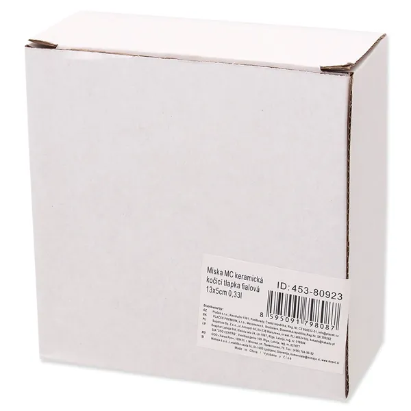 Magic Cat Miska keramická kočicí tlapka fialová 13 x 5 cm 330 ml