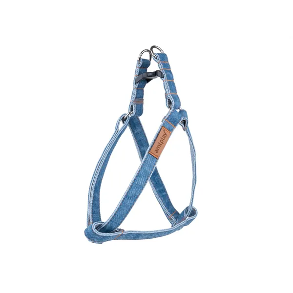 Amiplay Postroj Denim L 40-75x 2cm - modrá