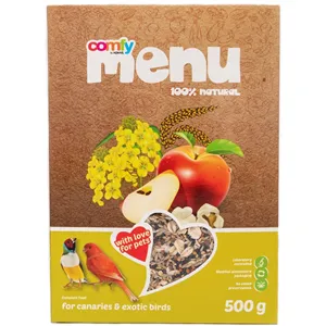Comfy Menu Kompletní krmivo pro kanárky a exotické ptáky 500 g Comfy Menu Kompletní krmivo pro kanárky a exotické ptáky 500 g
