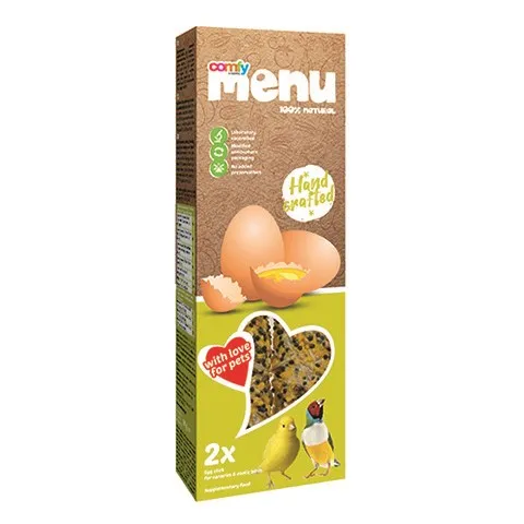 Comfy Menu Vajíčkové tyčinky pro kanáry a exotické ptáky 90 g
