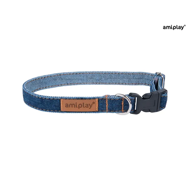 Amiplay Obojek Denim S 20 - 35 x 1 cm Námořnická