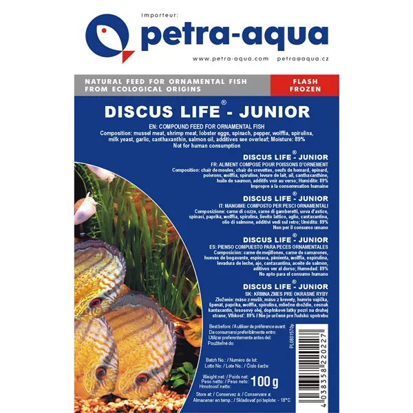 Petra-Aqua Mražený pro mladý terčovce 100g - BLISTR