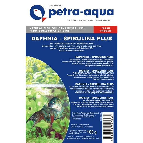 Petra-Aqua Mražená Dafnie se spirulínou 100g - BLISTR