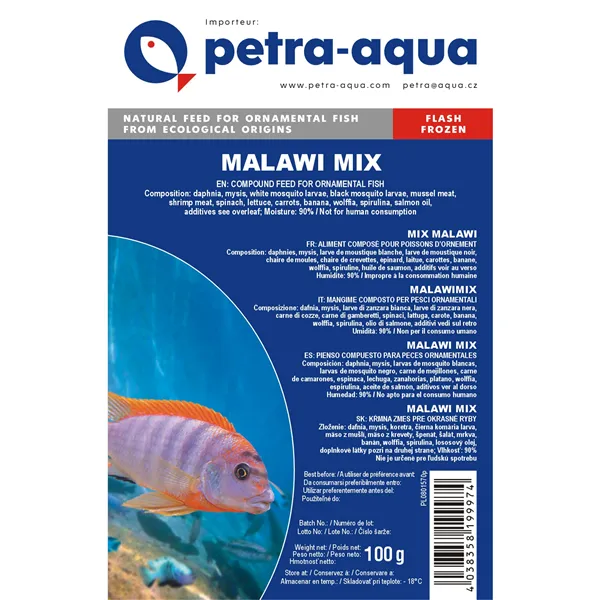 Petra-Aqua Malawi Mix 100g - BLISTR