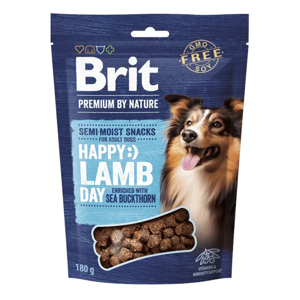 Brit Premium by Nature Dog Semi-moist Snacks Lamb with Sea Buckthorn 180 g 