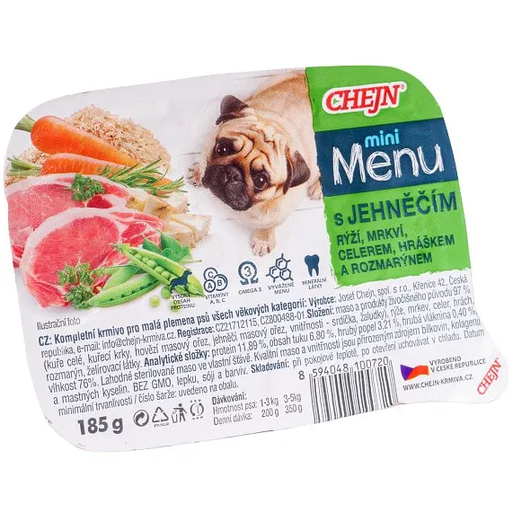 Chejn Mini Menu jehněčí 185 g