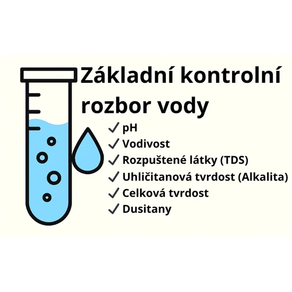 Test vody základní rozbor