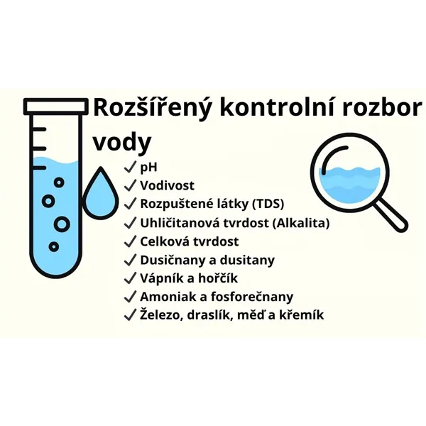 Test vody rozšířený rozbor