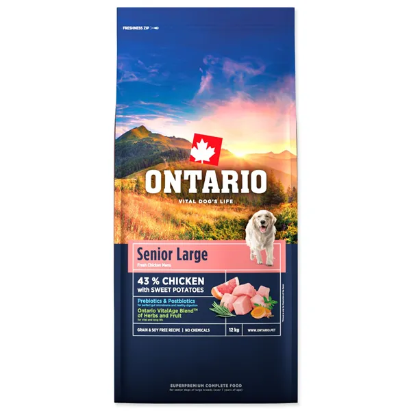 Ontario Senior Large Chicken & Sweet Potatoes 12 kg