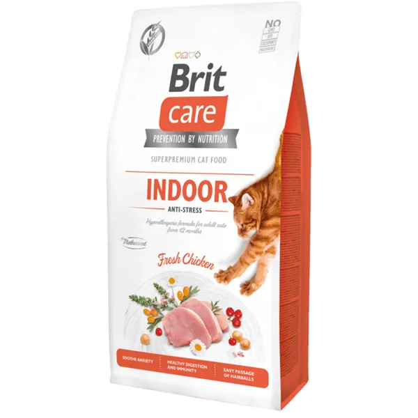 Brit Care Cat Grain-Free Indoor Anti-stress 7 kg / exp. 28.4.26