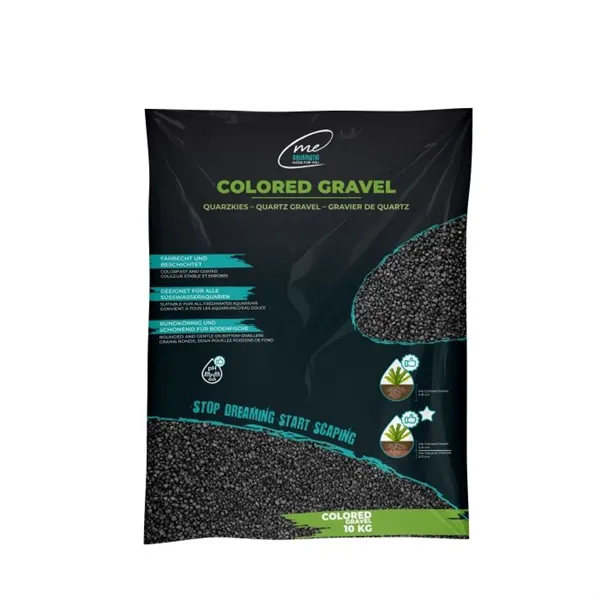 ME Barevný štěrk Obsidian Black, 2-3 mm (10 kg)